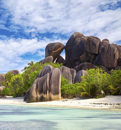 Genießen Sie den Traumstrand Anse Source d'Argent auf La Digue – Seychellen