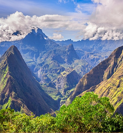 Fliegen Sie über die Talkessel von La Réunion